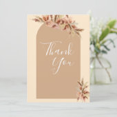 ボヘミアンスタイルのウェディング/ベビー感謝カード 招待状 (スタンド正面)