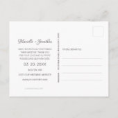 ボヘミアンスタイルのカウスカル ブッシュピンク フローラル 延期のお知らせ 案内ポストカード (裏面)