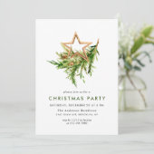 ボヘミアンスタイルのクリスマスホリデーパーティー 招待状 (スタンド正面)