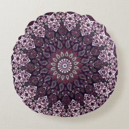 ボヘミアンスタイルのピロー ラウンドクッション