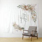 ボヘミアンスタイルのブライダルシャワー ウェディングシャワー装飾タペストリー タペストリー (インサイチュ(横))