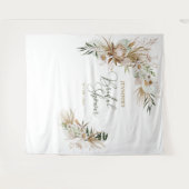 ボヘミアンスタイルのブライダルシャワー ウェディングシャワー装飾タペストリー タペストリー (正面(横))