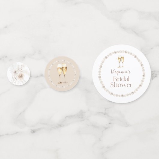 ボヘミアンスタイルのブライダルシャワー コンフェッティ (裏面)