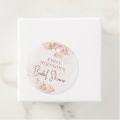 ボヘミアンスタイルのブライダルシャワー ボーホーパンパスグラス ベージュ タン フェイバータグ (インサイチュ)