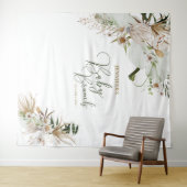 ボヘミアンスタイルのベイビーシャワーブランチ装飾用背景 タペストリー (インサイチュ(横))