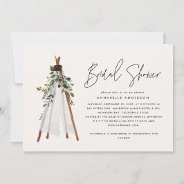 ボヘミアンスタイルの現代的なテント型の植物をモチーフにした夏のような