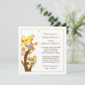 ボヘミアンスタイルツリーズモダンブライダルシャワー 招待状 (スタンド正面)