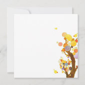 ボヘミアンスタイルツリーズモダンブライダルシャワー 招待状 (裏面)