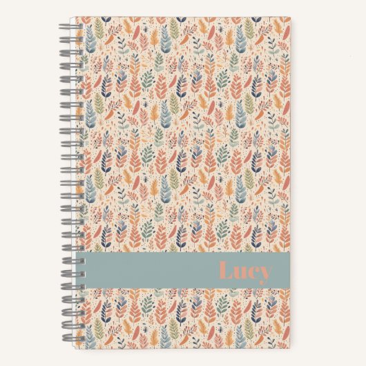 ボヘミアンスタイルパステル ノートブック (正面)