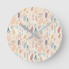 ボヘミアンスタイルパステル ラウンド壁時計