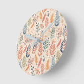 ボヘミアンスタイルパステル ラウンド壁時計 (傾斜)