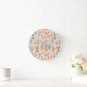 ボヘミアンスタイルパステル ラウンド壁時計 (ホーム)