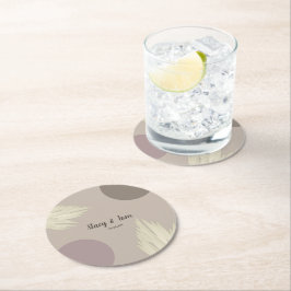 ボヘミアンスタイル サンクス パンパス シェイプ ナチュラル ラウンドペーパーコースター