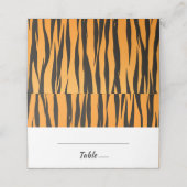ボヘミアンストライプタイガー金ゴールドブ結婚ラックストライプ プレイスカード (外部開封)