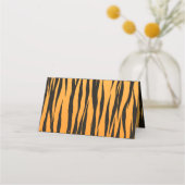 ボヘミアンストライプタイガー金ゴールドブ結婚ラックストライプ プレイスカード (裏面)