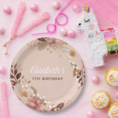 ボヘミアンスランバーパジャマパーソナライズされたパーティー ペーパープレート (パーティー)