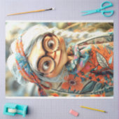 ボヘミアンセージおばあちゃんヒッピーのデコページ 薄葉紙 (クラフト)