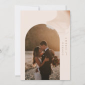 ボヘミアンソフトナチュラルパステルフォトアー結婚チーズ 招待状 (裏面)