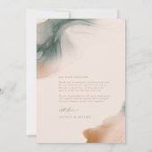 ボヘミアンソフトナチュラルフォトアーチサンキューカード 招待状 (裏面)