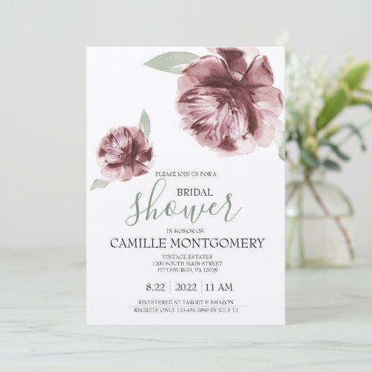 ボヘミアンダスティバラブライダルシャワー招待 招待状 (スタンド正面)