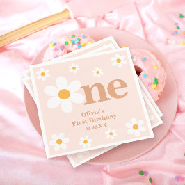 ボヘミアンダスティピンクワンデイジー1歳 スタンダードカクテルナプキン