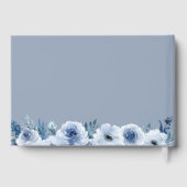 ボヘミアンダスティブルー結婚フローラ ゲストブック (裏面)