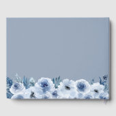 ボヘミアンダスティブルー結婚フローラ ゲストブック (裏面)