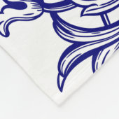 ボヘミアンダマスク、スカルシームレスオーナメント。 フリースブランケット (角)