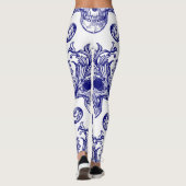 ボヘミアンダマスク、スカルシームレスオーナメント。 レギンス (裏面)