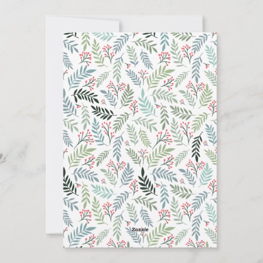 ボヘミアンチックなアーチ 大歓迎!妊娠発表 シーズンカード (裏面)