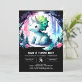 ボヘミアンチルドレンズトリケラトプス誕生日 招待状 (スタンド正面)