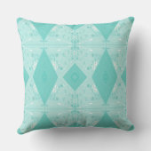 ボヘミアンチンツイラストレーションパステルブルー クッション (裏面)