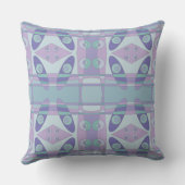 ボヘミアンチンツニュー薄紫パープルダックエッグブルー クッション (裏面)