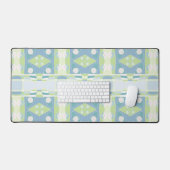 ボヘミアンチンツ20パステルグリーンブルーピンク デスクマット (キーボード&マウス)