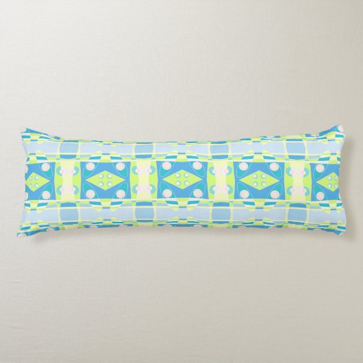 ボヘミアンチンツ20パステルグリーンブルーピンク ボディピロー (正面)