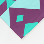 ボヘミアンティール（緑がかった色）トリアアステカル フリースブランケット (角)