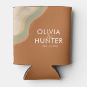 ボヘミアンテモダンラコッタ結婚式の引き出物 缶クーラー (正面)