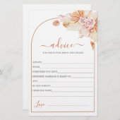 ボヘミアンテラコタアドバイス（花嫁カード用） (正面/裏面)