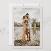 ボヘミアンテラコッタの花 水彩 結婚式のお披露目 招待状 (裏面)