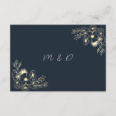 ボヘミアンテラコッタウェディングの詳細 エンクロージャーカード (裏面)