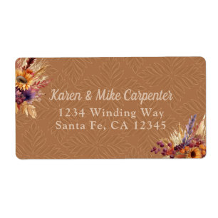 ボヘミアンテラコッタサンフラワー ラベル