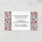 ボヘミアンテラコッタピンクフラワーズウォーター色 割引カード (裏面)