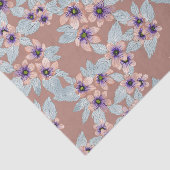 ボヘミアンテラコッタピンクフラワーズウォーター色 薄葉紙 (詳細)