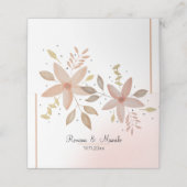 ボヘミアンテラコッタフローラウォーターカラーハンド色彩の鮮やか プレイスカード (外部開封)