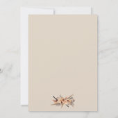 ボヘミアンテラコッタフローラハイドランゲアアーチ 招待状 (裏面)