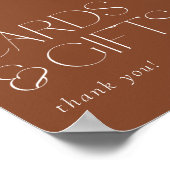 ボヘミアンテラコッタフローラ羽毛カード&ギフト ポスター (角)