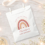 ボヘミアンテラコッタレインボー誕生日サンキュー フェイバーバッグ (クリップ留めされた状態)