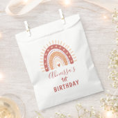 ボヘミアンテラコッタレインボー誕生日 フェイバーバッグ (クリップ留めされた状態)