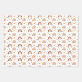 ボヘミアンテラコッタレインボー1st誕生日 ラッピングペーパーシート (正面3)