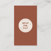 ボヘミアンテラコッタロゴConnect With Us Qr Code 名刺 (裏面)